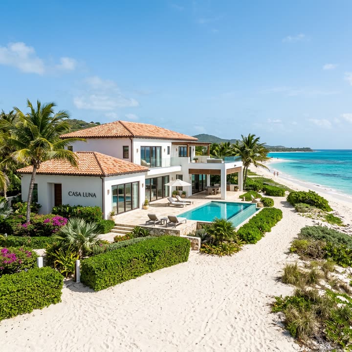 Sample photo of a beachfront villa